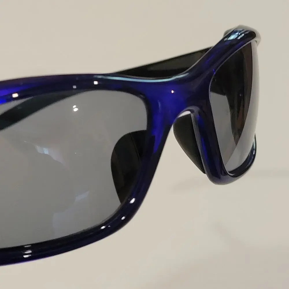 Eyres Austaralia Sunglasses Blue Plastic frame Wrap around 702R4FS